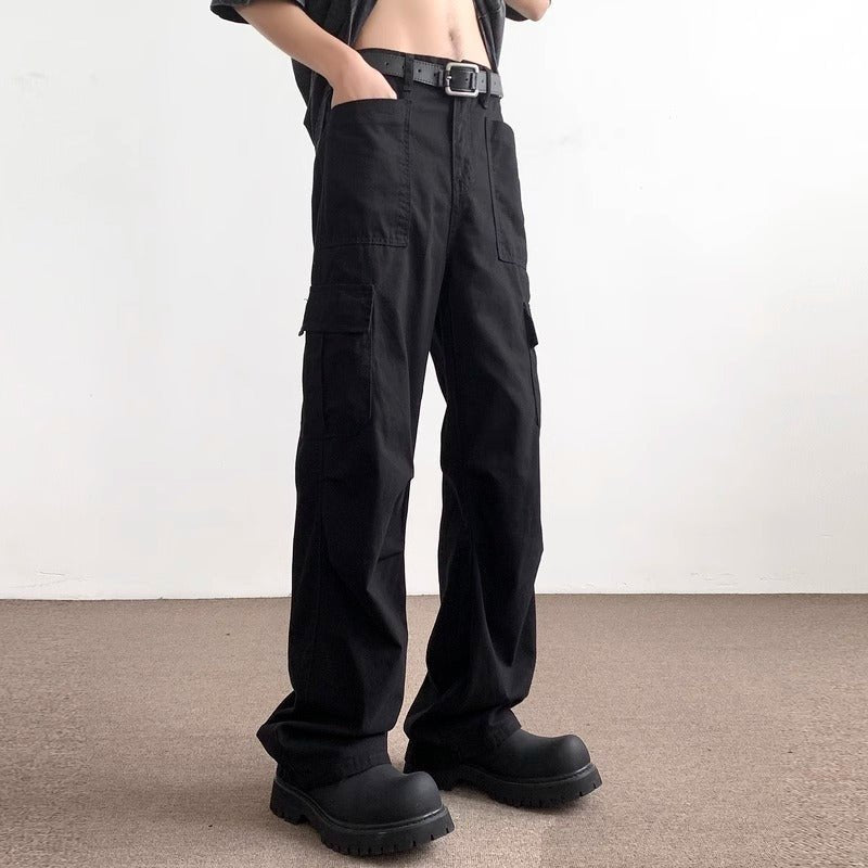 The Pleated Straight – Men's Loose Pleated Straight-Leg Work Pants - Undefyning Lynes