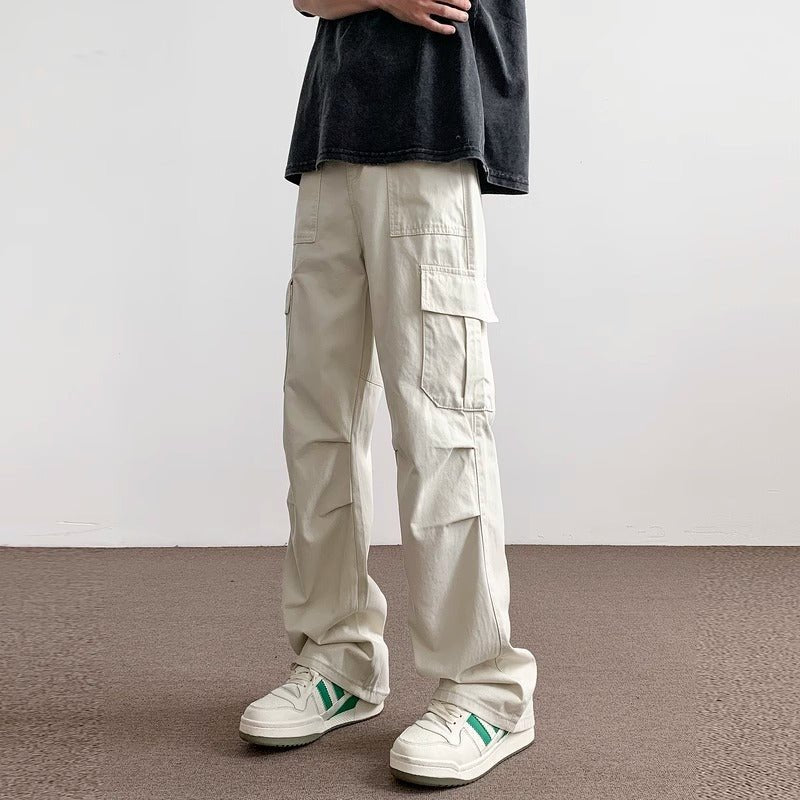 The Pleated Straight – Men's Loose Pleated Straight-Leg Work Pants - Undefyning Lynes