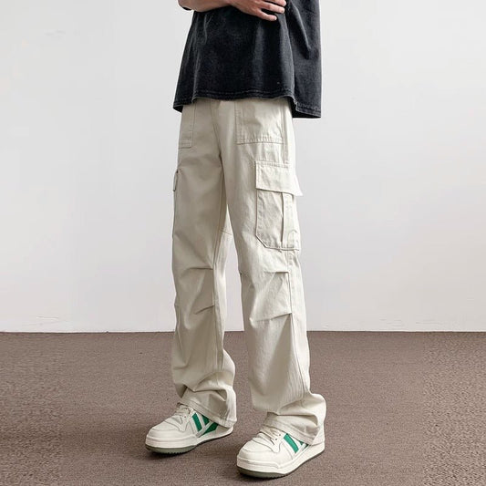 The Pleated Straight – Men's Loose Pleated Straight-Leg Work Pants - Undefyning Lynes