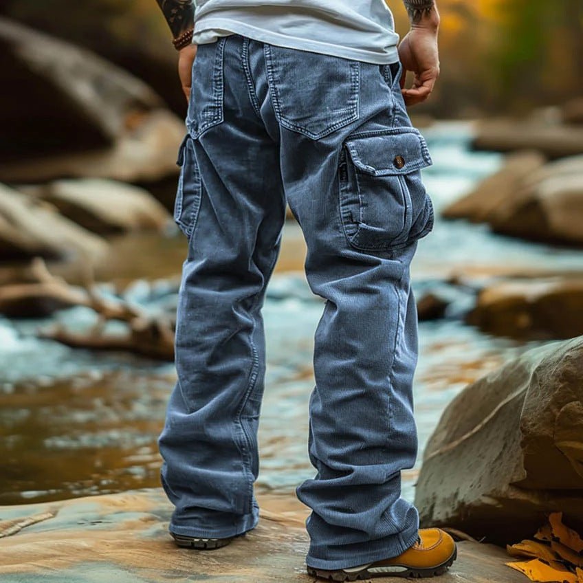 The Retro Elastic Cargo — Men's Loose Fit Cargo Pants with Elastic Cuffs - Undefyning Lynes