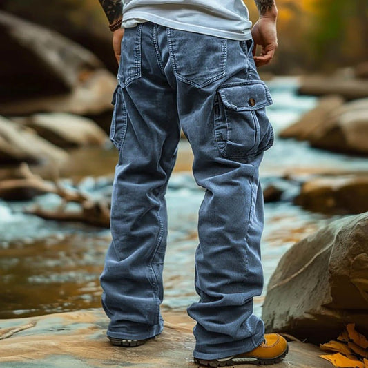 The Retro Elastic Cargo — Men's Loose Fit Cargo Pants with Elastic Cuffs - Undefyning Lynes