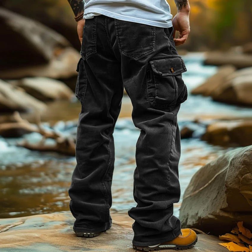 The Retro Elastic Cargo — Men's Loose Fit Cargo Pants with Elastic Cuffs - Undefyning Lynes
