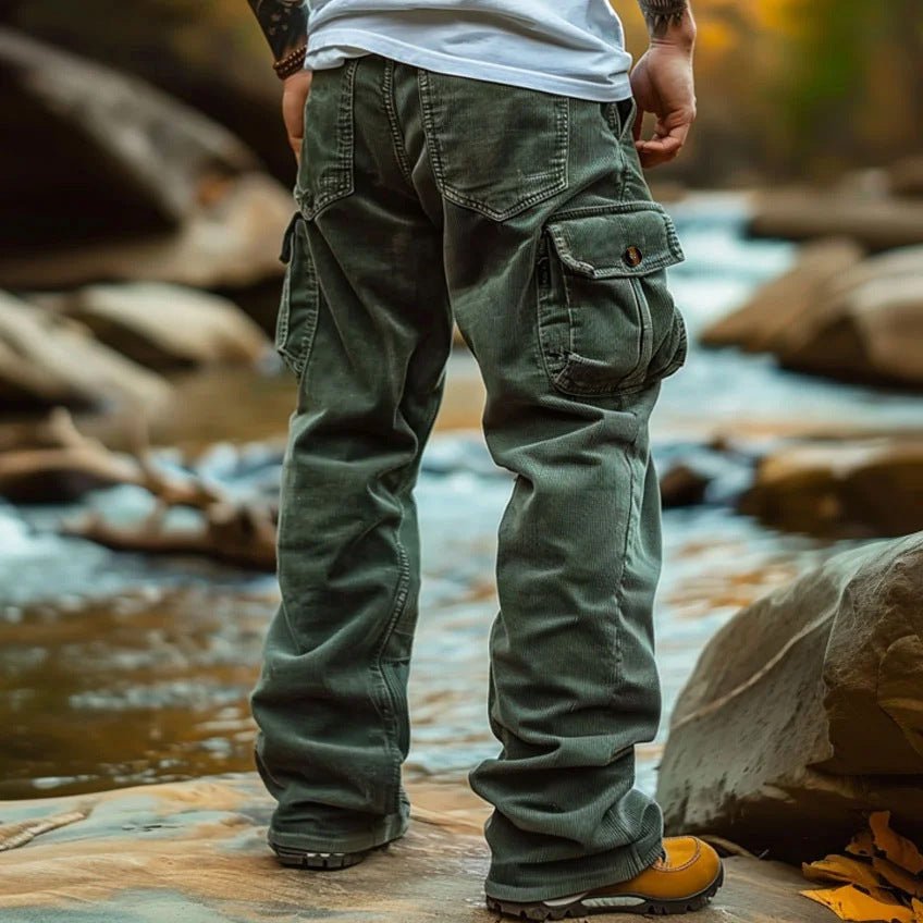 The Retro Elastic Cargo — Men's Loose Fit Cargo Pants with Elastic Cuffs - Undefyning Lynes