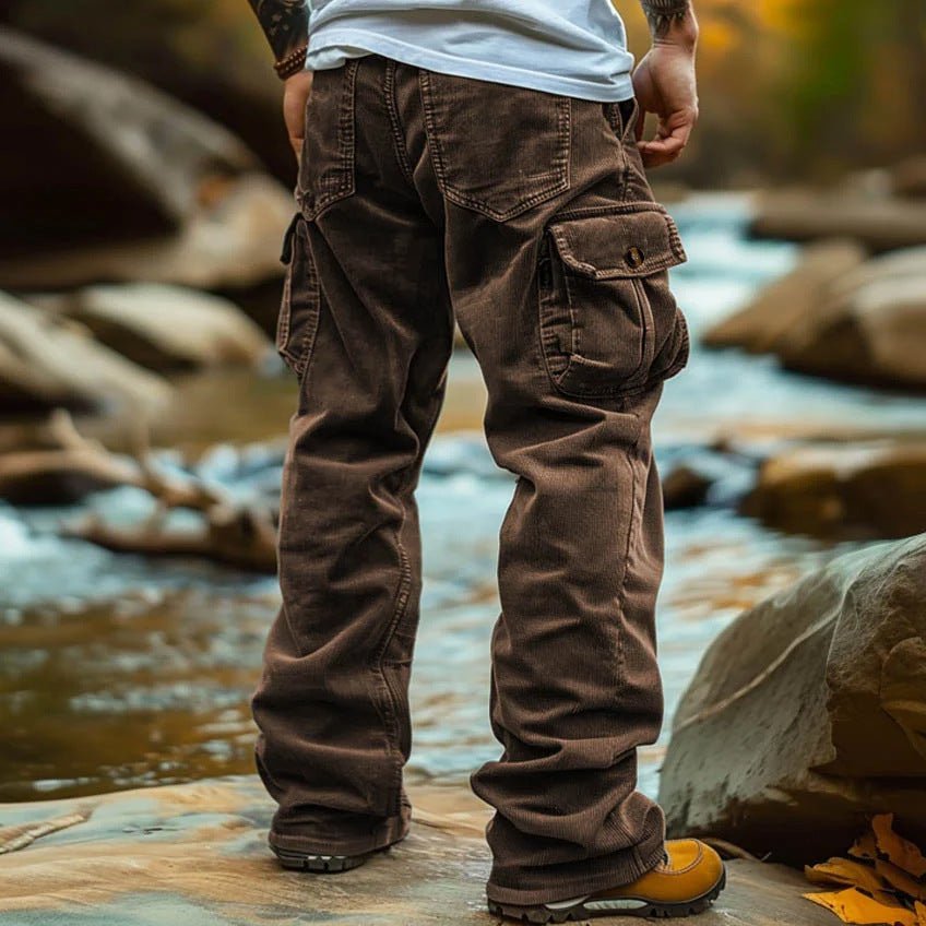 The Retro Elastic Cargo — Men's Loose Fit Cargo Pants with Elastic Cuffs - Undefyning Lynes