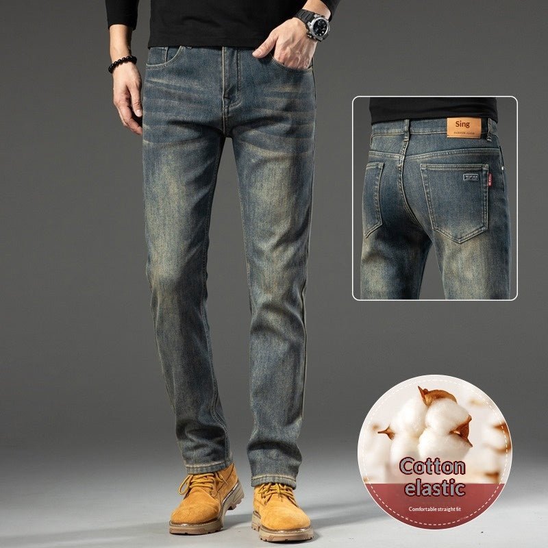 The Retro Slim — Men's Slim-Fit Straight-Cut Casual Pants - Undefyning Lynes