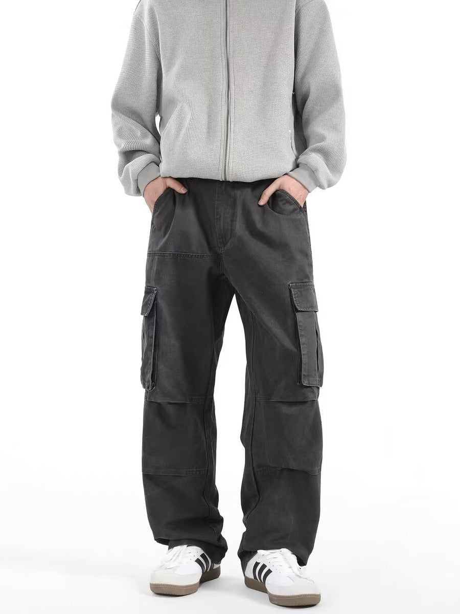 The Retro Work Cargo — Men's 100% Cotton High-Street Cargo Pants - Undefyning Lynes