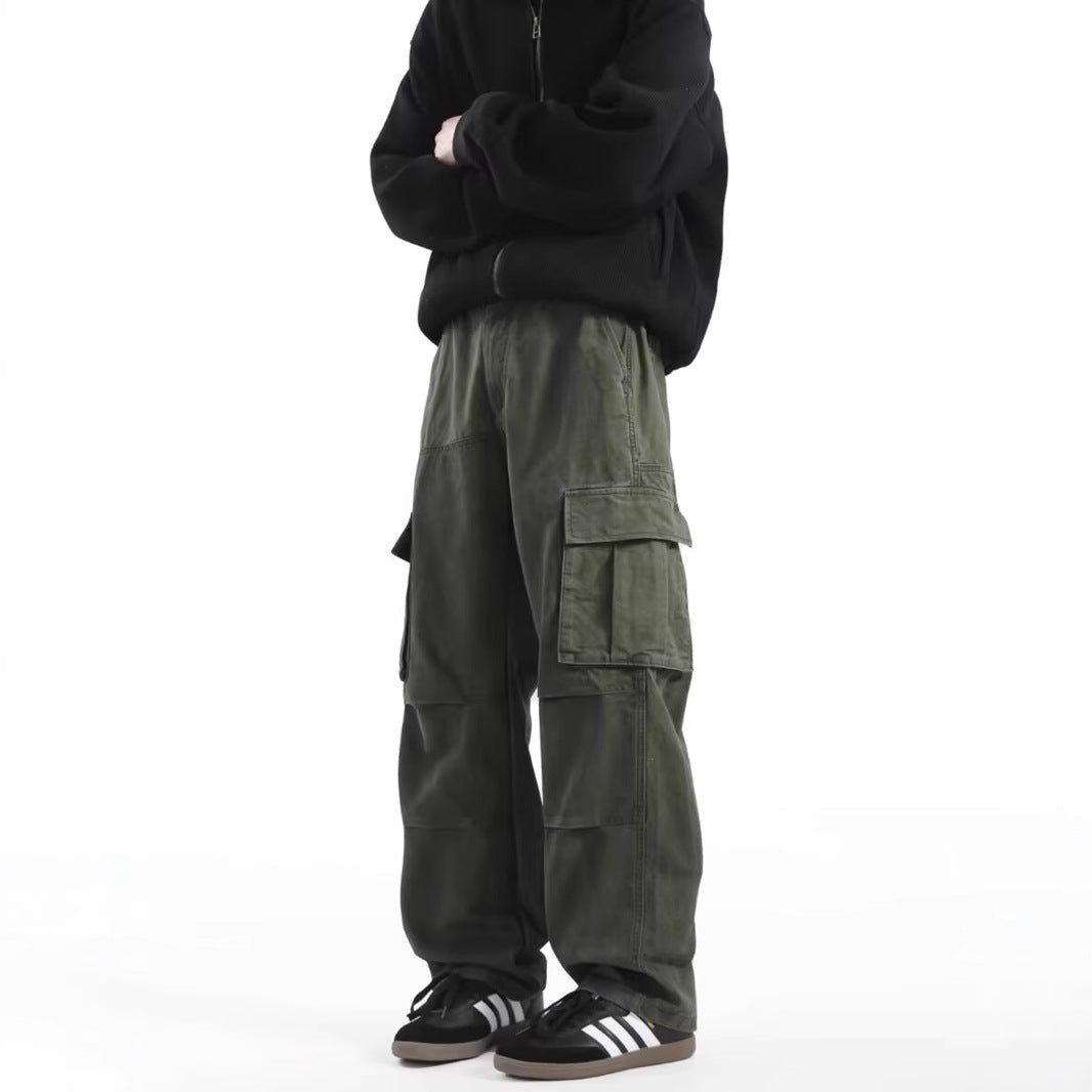 The Retro Work Cargo — Men's 100% Cotton High-Street Cargo Pants - Undefyning Lynes