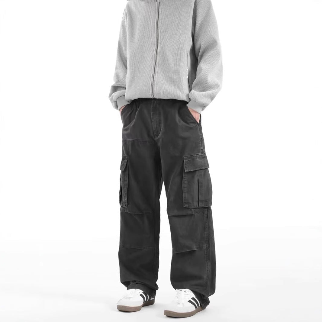 The Retro Work Cargo — Men's 100% Cotton High-Street Cargo Pants - Undefyning Lynes