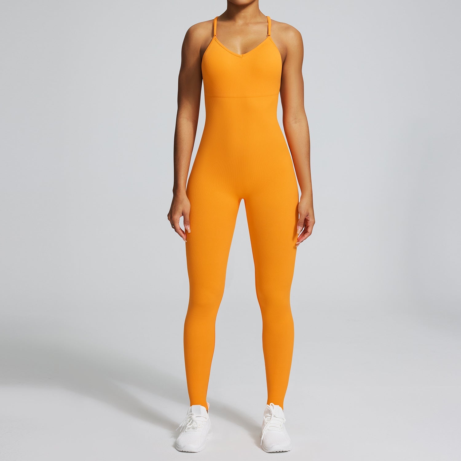 The Sculpt Support Jumpsuit – Women's High-Compression Seamless Yoga Jumpsuit - Undefyning Lynes