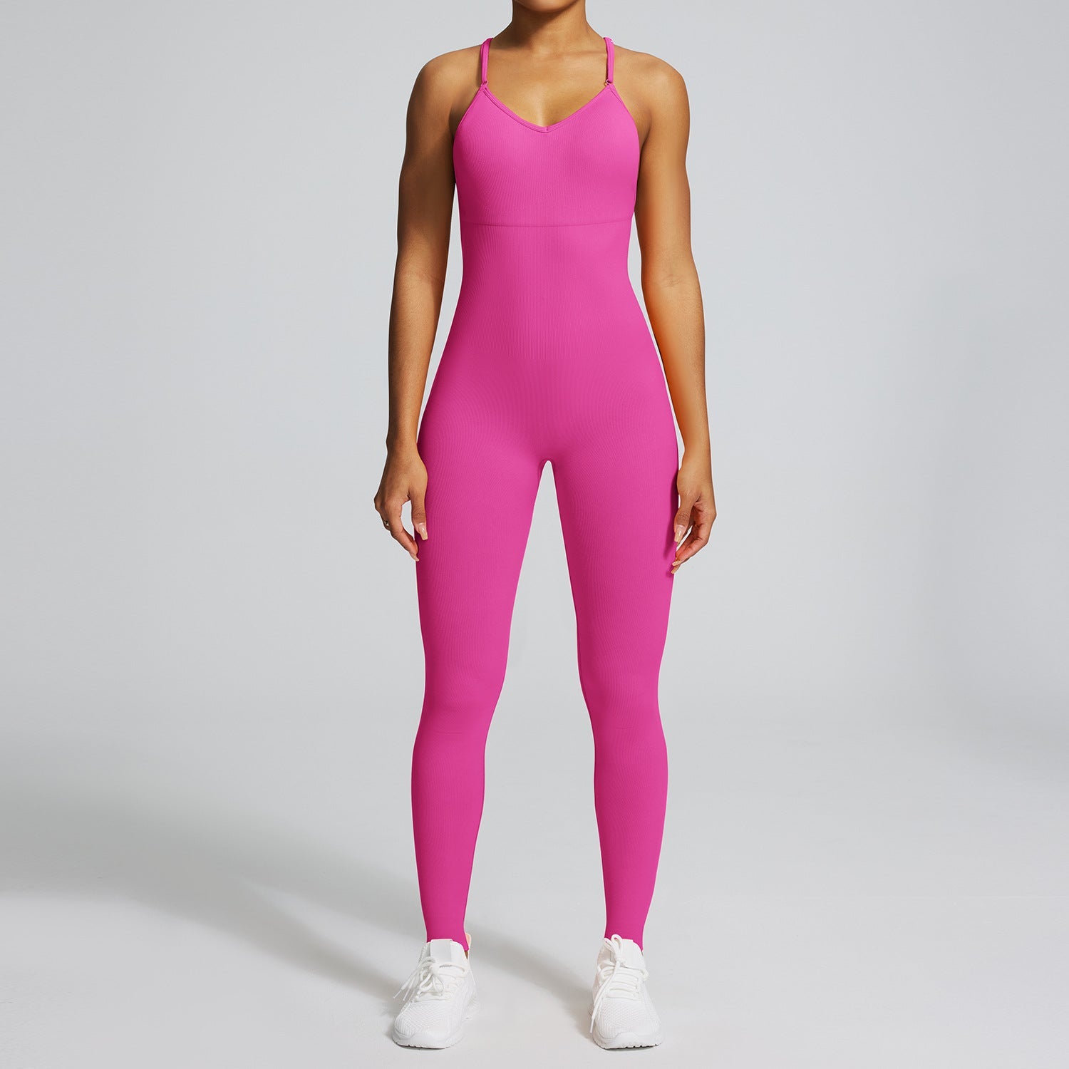 The Sculpt Support Jumpsuit – Women's High-Compression Seamless Yoga Jumpsuit - Undefyning Lynes