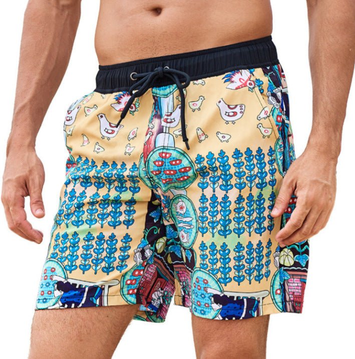 The Shore Short – Men's 3D Print Double-Layer Beach Shorts - Undefyning Lynes