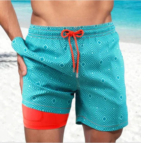 The Shore Short – Men's 3D Print Double-Layer Beach Shorts - Undefyning Lynes