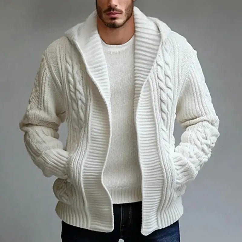 The Signature Twisted-Knit Cardigan: Refined Comfort for Modern Men - Undefyning Lynes