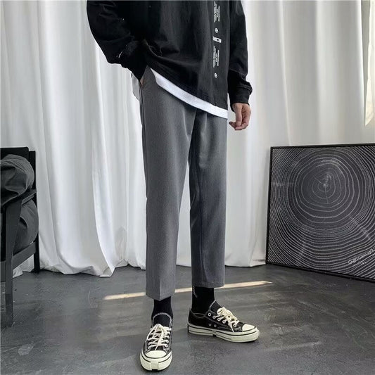 The Slim Crop – Men's Wrinkle-Resistant Cropped Slim-Fit Smart Casual Pants - Undefyning Lynes