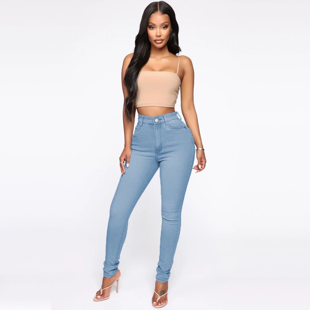 The SlimTrouser Jean – Women's High-Waist Slimming Denim Trousers - Undefyning Lynes