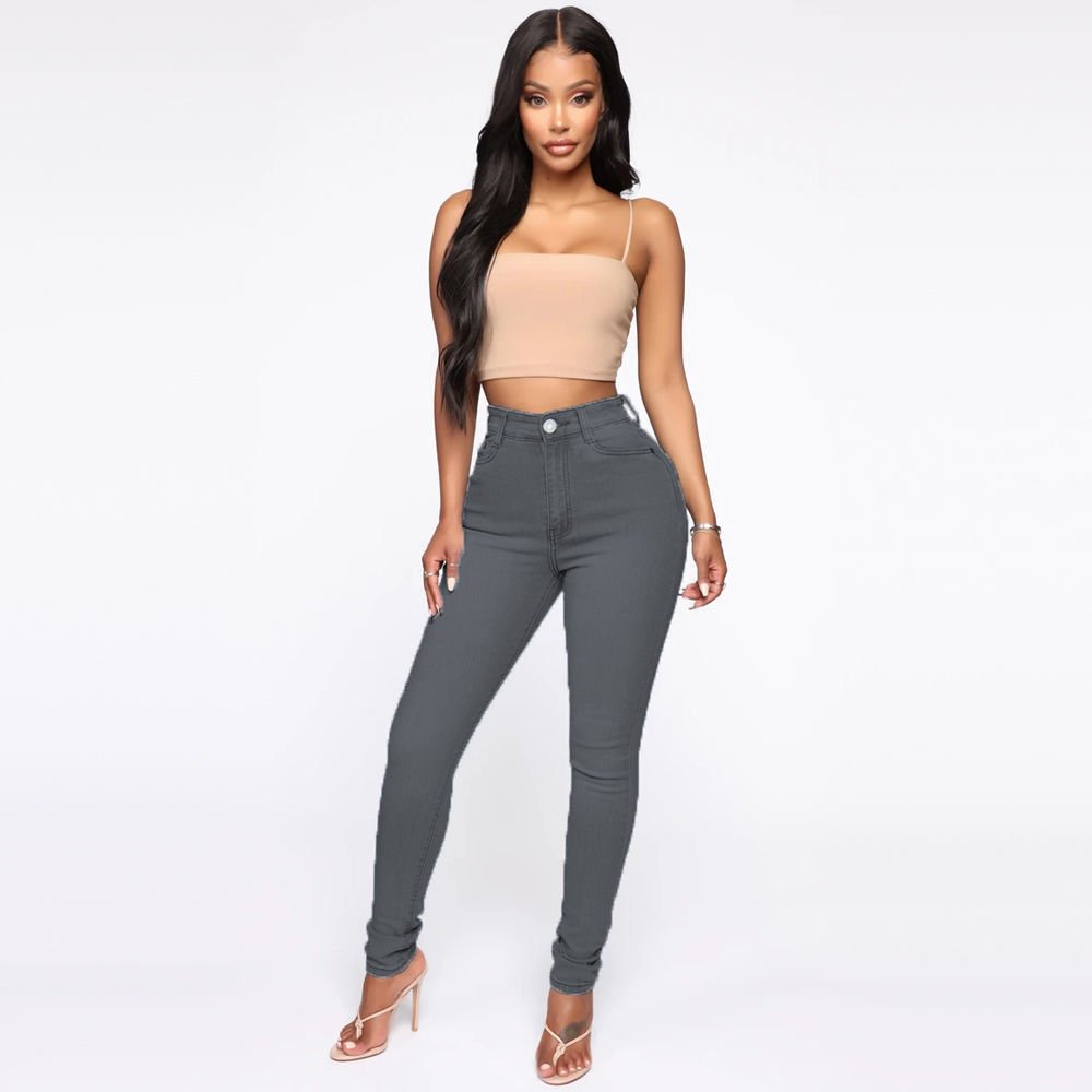 The SlimTrouser Jean – Women's High-Waist Slimming Denim Trousers - Undefyning Lynes