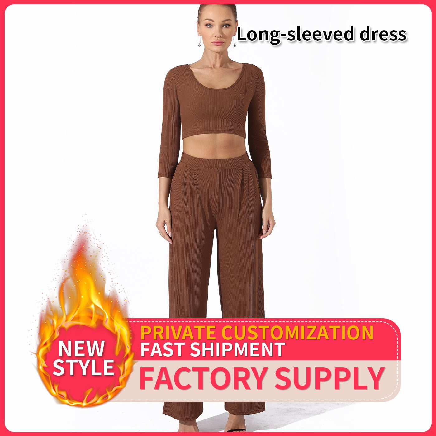 The SolidFlow Set – Women's Solid Color Top & Pants Two-Piece - Undefyning Lynes