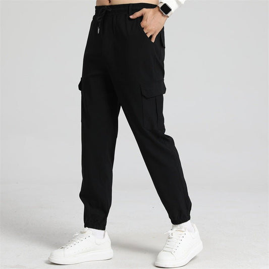 The Stretch Wide – Men's Multi-Pocket High-Stretch Wide-Leg Pants - Undefyning Lynes