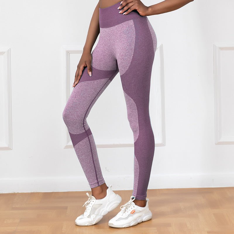 The StripeFlow Legging – Women's High-Waist Striped Seamless Butt-Lift Yoga Pants - Undefyning Lynes