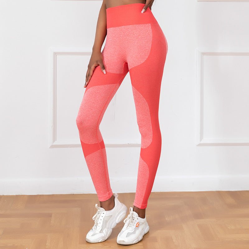 The StripeFlow Legging – Women's High-Waist Striped Seamless Butt-Lift Yoga Pants - Undefyning Lynes