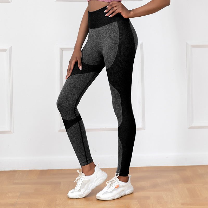 The StripeFlow Legging – Women's High-Waist Striped Seamless Butt-Lift Yoga Pants - Undefyning Lynes