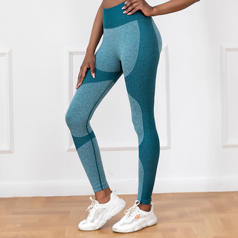 The StripeFlow Legging – Women's High-Waist Striped Seamless Butt-Lift Yoga Pants - Undefyning Lynes