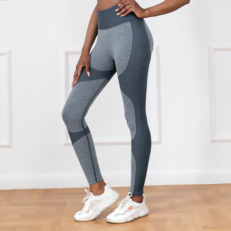 The StripeFlow Legging – Women's High-Waist Striped Seamless Butt-Lift Yoga Pants - Undefyning Lynes