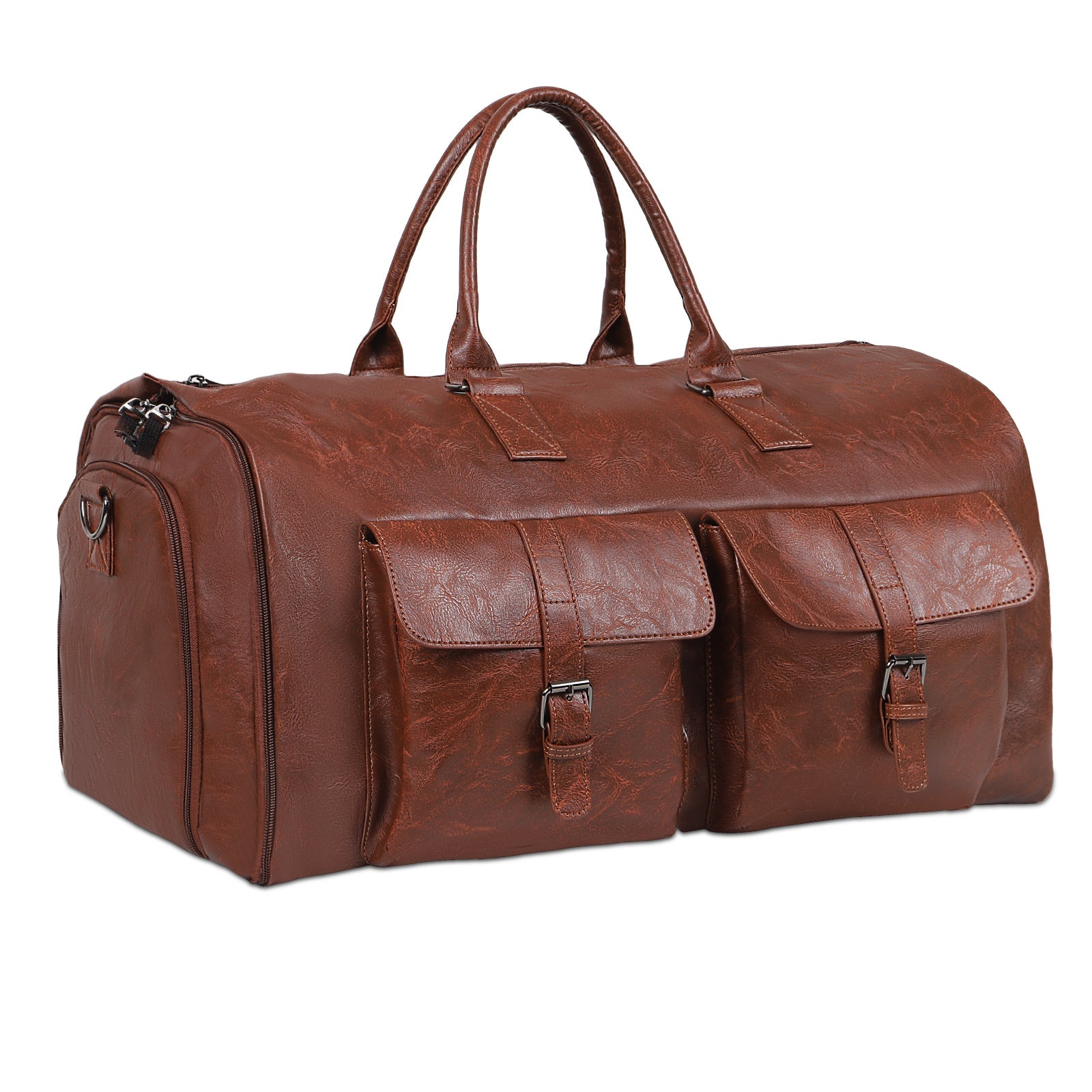 The Suit Shield – Premium Leather Garment Bag & Professional Suit Carrier - Undefyning Lynes
