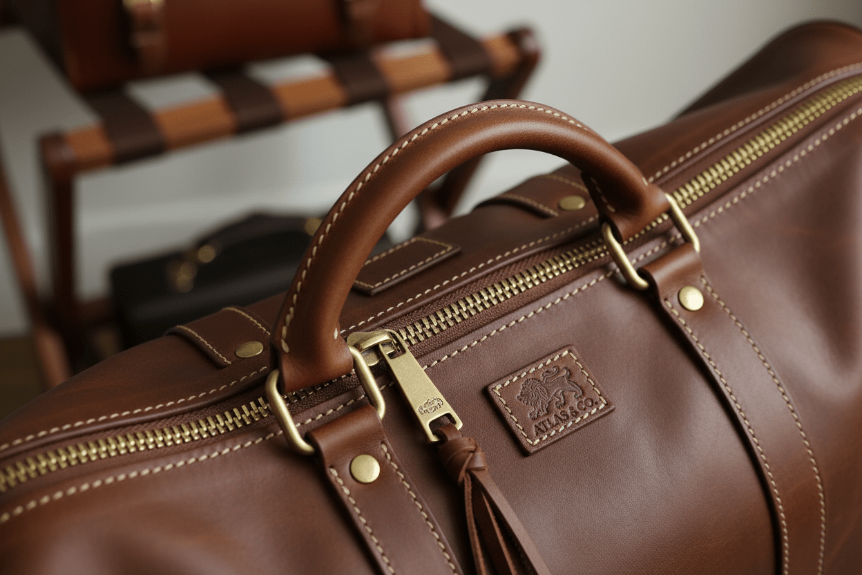 The Suit Shield – Premium Leather Garment Bag & Professional Suit Carrier - Undefyning Lynes
