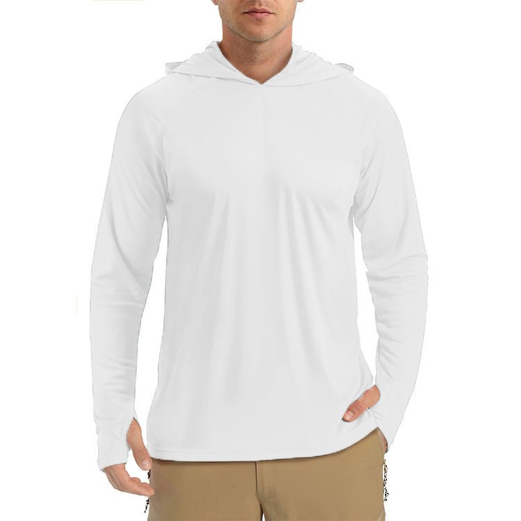 The Sun Shield Hoodie – Men's Sun-Protective Lightweight Sports Pullover - Undefyning Lynes