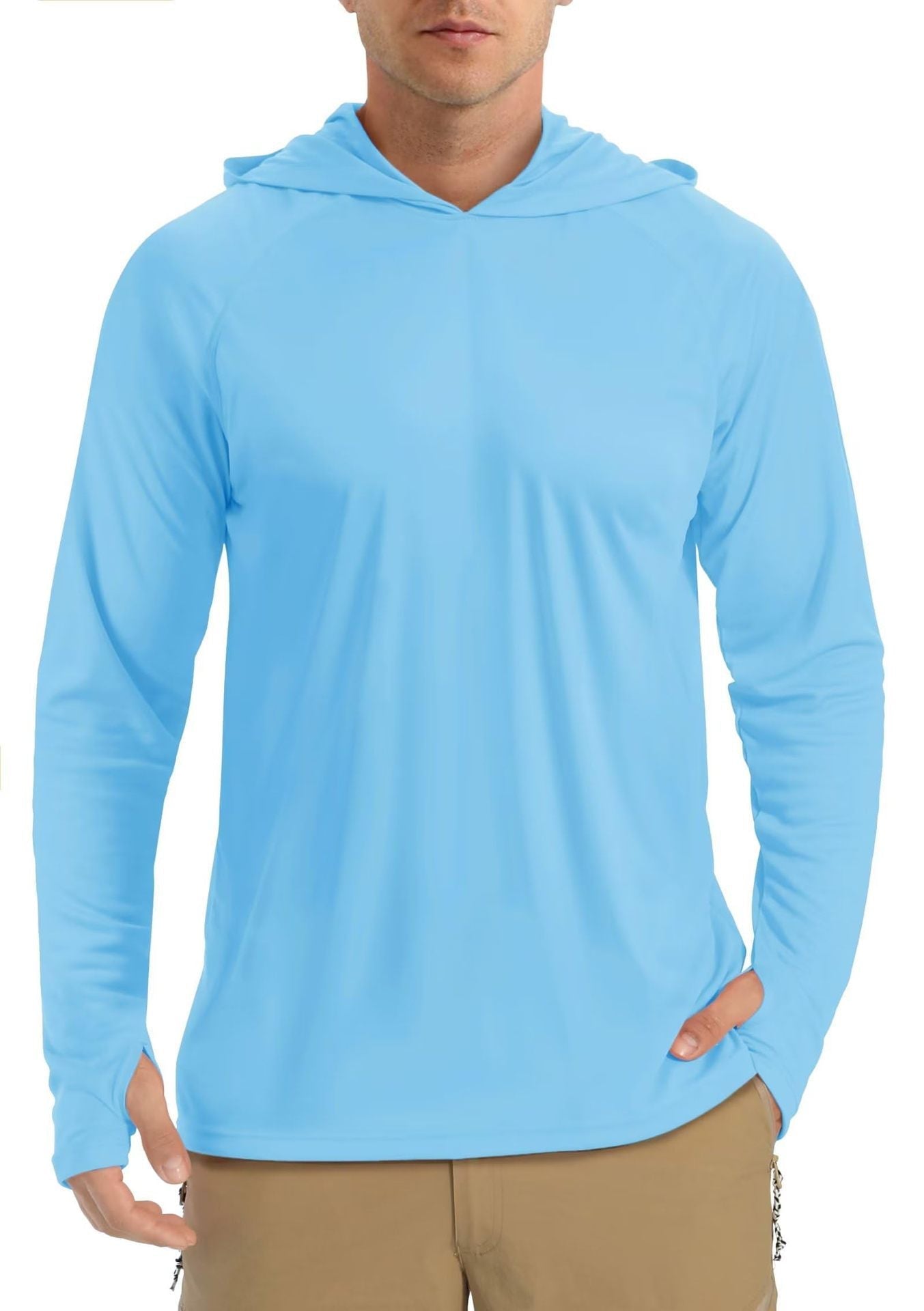 The Sun Shield Hoodie – Men's Sun-Protective Lightweight Sports Pullover - Undefyning Lynes