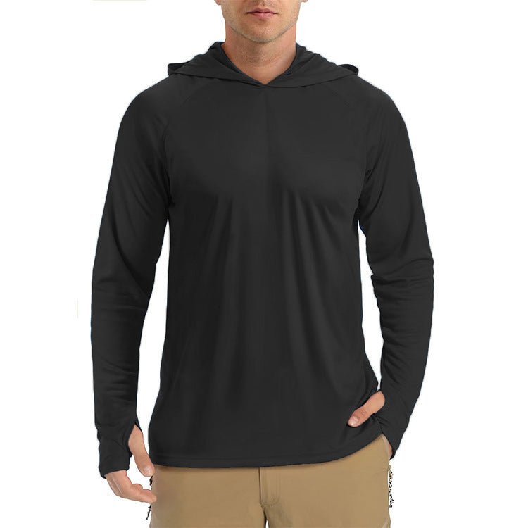The Sun Shield Hoodie – Men's Sun-Protective Lightweight Sports Pullover - Undefyning Lynes