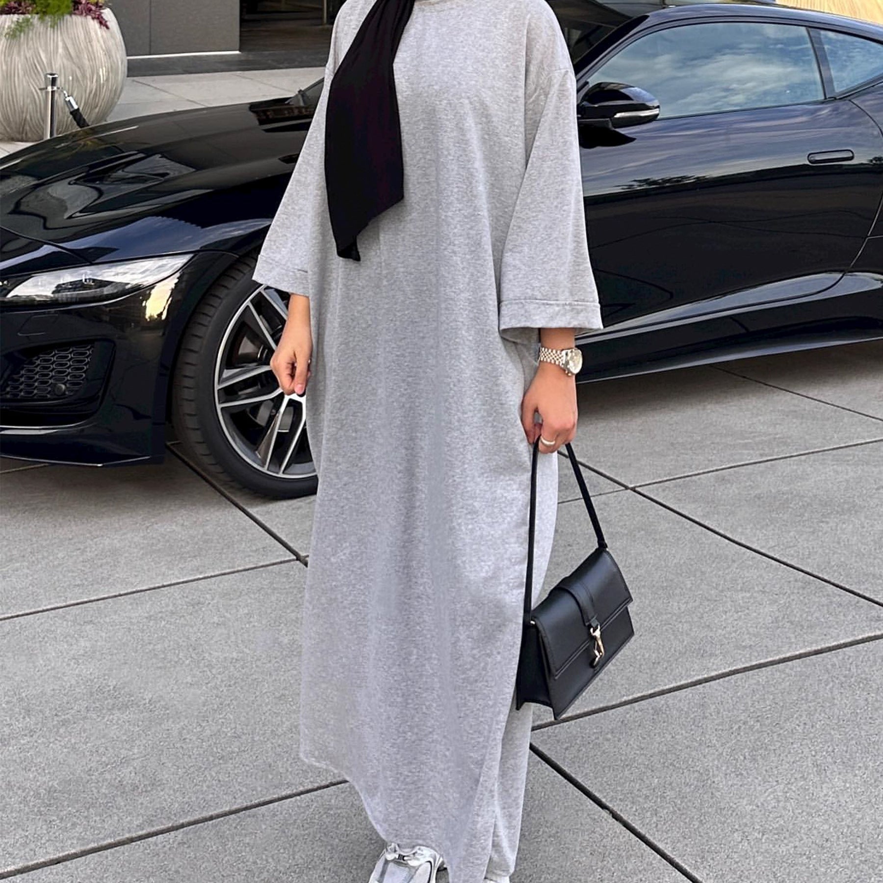 The SweatMidi Dress – Women's Comfy Sweatshirt Midi Dress - Undefyning Lynes
