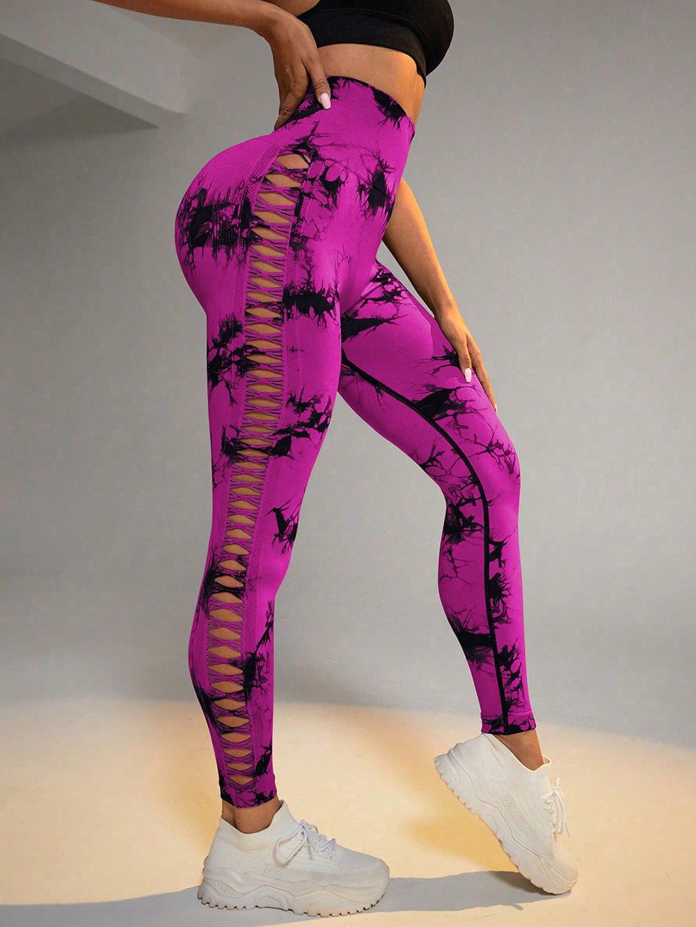 The TieDye Lift Leg – Women's Tie-Dye High-Waist Butt-Lift Seamless Leggings - Undefyning Lynes
