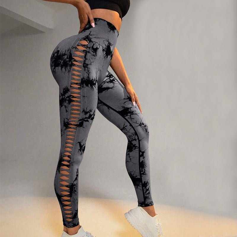The TieDye Lift Leg – Women's Tie-Dye High-Waist Butt-Lift Seamless Leggings - Undefyning Lynes