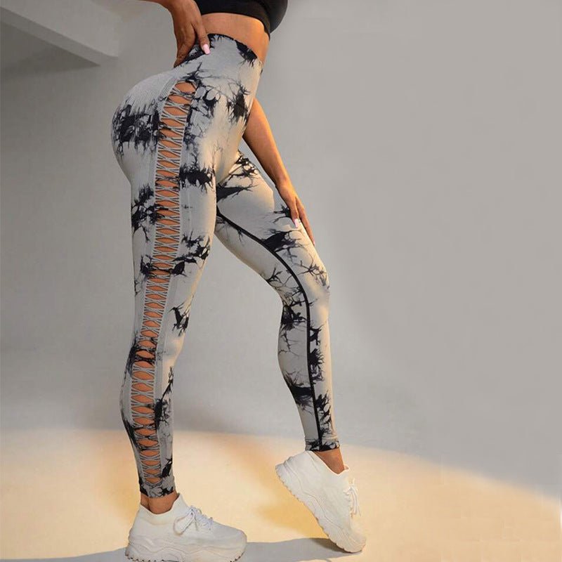 The TieDye Lift Leg – Women's Tie-Dye High-Waist Butt-Lift Seamless Leggings - Undefyning Lynes