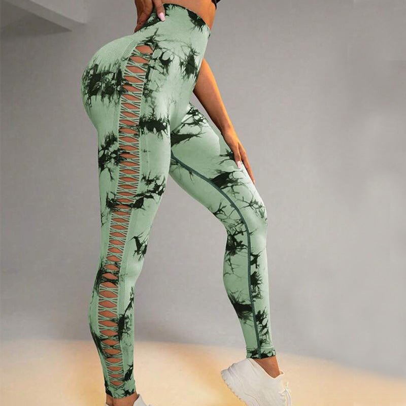 The TieDye Lift Leg – Women's Tie-Dye High-Waist Butt-Lift Seamless Leggings - Undefyning Lynes