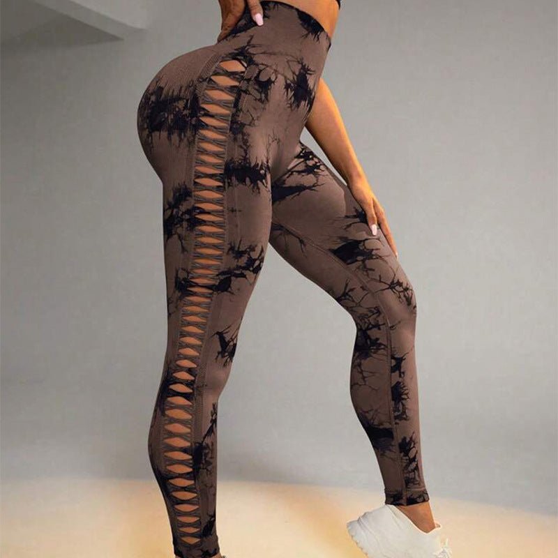 The TieDye Lift Leg – Women's Tie-Dye High-Waist Butt-Lift Seamless Leggings - Undefyning Lynes