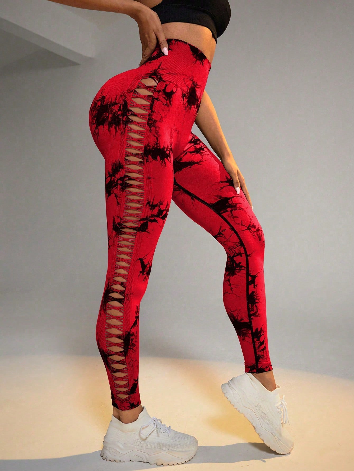 The TieDye Lift Leg – Women's Tie-Dye High-Waist Butt-Lift Seamless Leggings - Undefyning Lynes