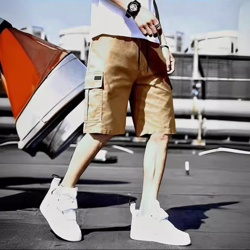 The Twill Short — Men's Cotton Blend Multi-Pocket Cargo Shorts - Undefyning Lynes