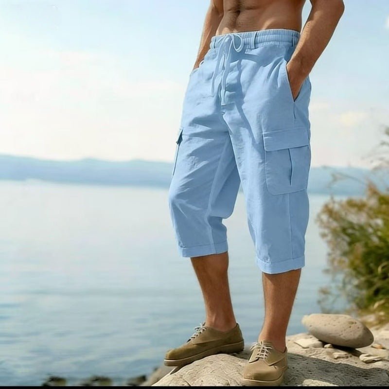 The Utility Wide – Men's Multi-Pocket Cotton Wide-Leg Pants - Undefyning Lynes