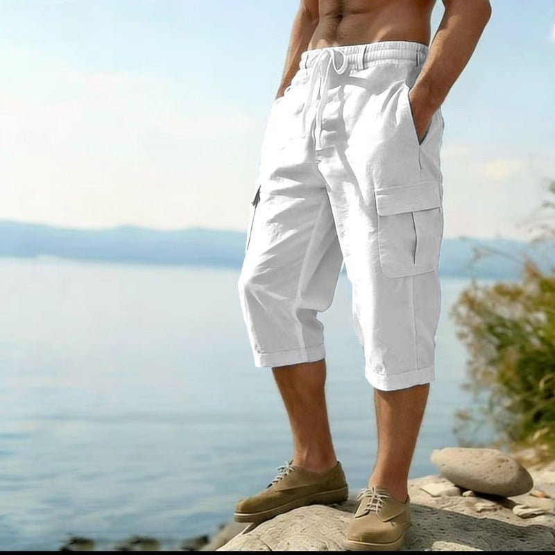 The Utility Wide – Men's Multi-Pocket Cotton Wide-Leg Pants - Undefyning Lynes