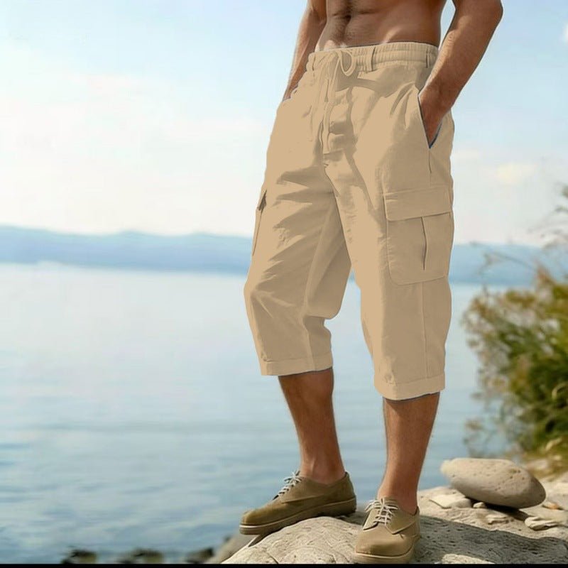The Utility Wide – Men's Multi-Pocket Cotton Wide-Leg Pants - Undefyning Lynes