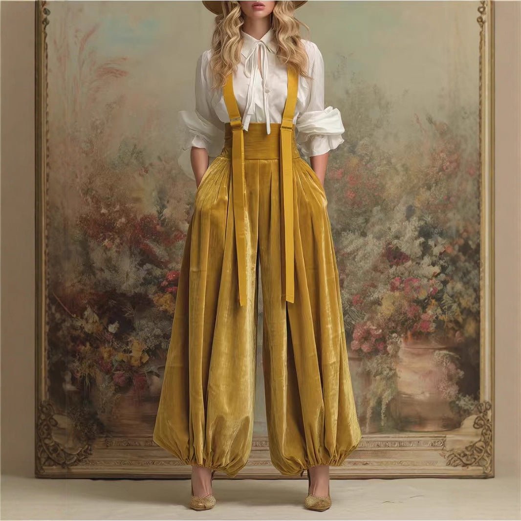 The Velvet Harem Jumpsuit – Women's Luxe Velvet Ease Harem One-Piece - Undefyning Lynes