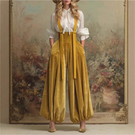 The Velvet Harem Jumpsuit – Women's Luxe Velvet Ease Harem One-Piece - Undefyning Lynes
