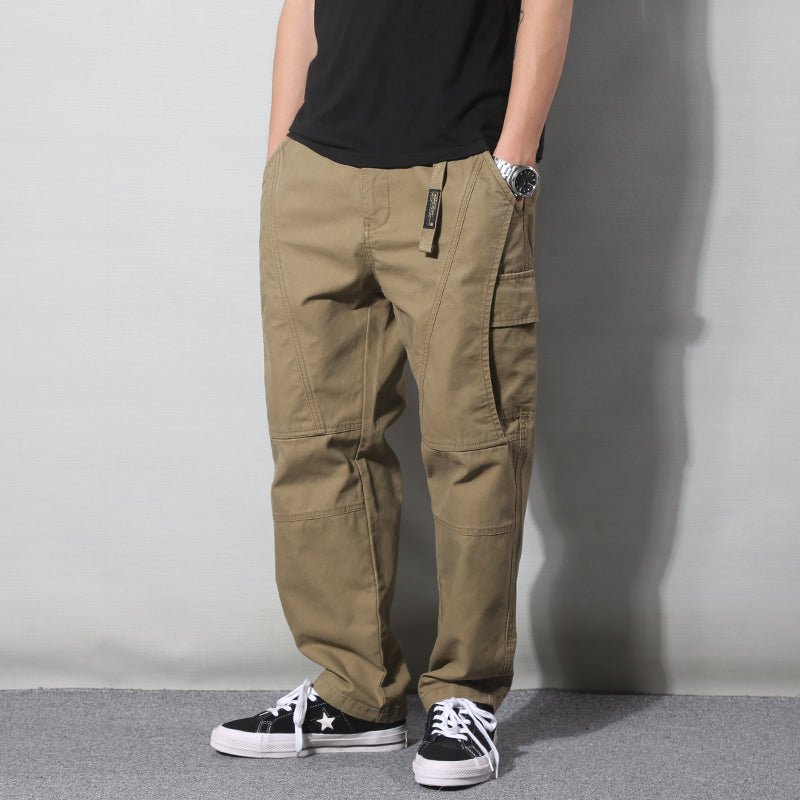 The Washed Cargo — Men's Workwear Tapered Cotton Pants - Undefyning Lynes
