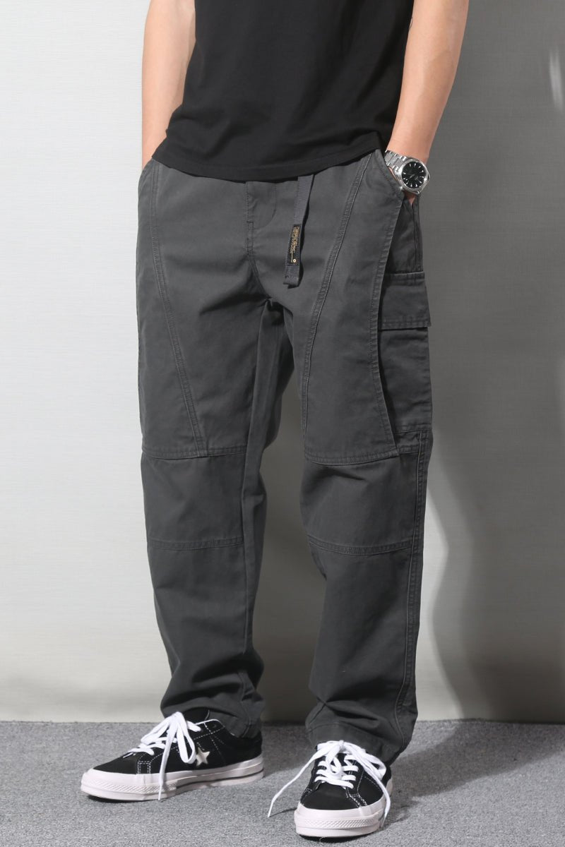 The Washed Cargo — Men's Workwear Tapered Cotton Pants - Undefyning Lynes