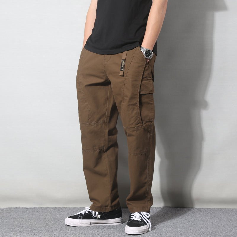 The Washed Cargo — Men's Workwear Tapered Cotton Pants - Undefyning Lynes