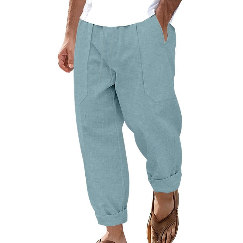The Wide Leg — Men's Solid Color Relaxed Casual Trousers - Undefyning Lynes