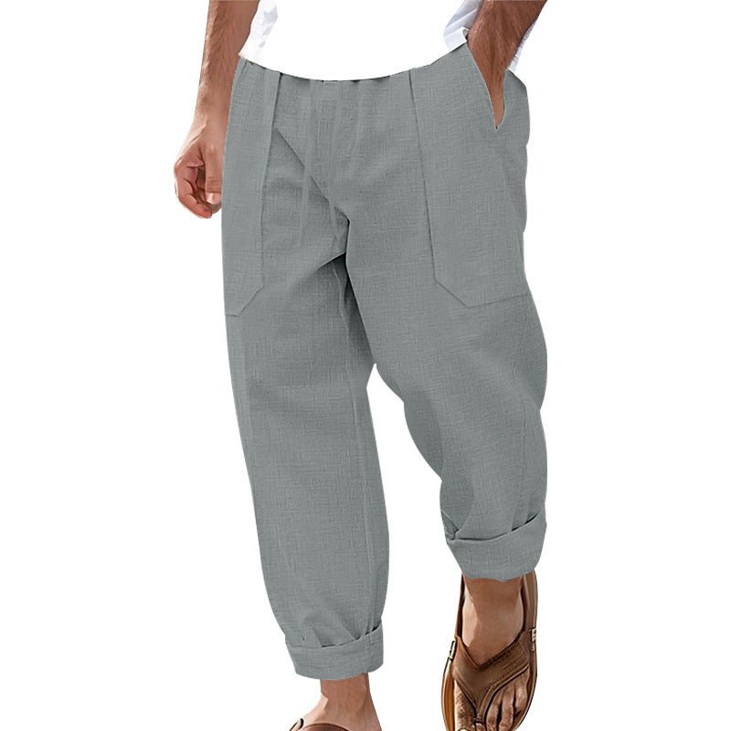The Wide Leg — Men's Solid Color Relaxed Casual Trousers - Undefyning Lynes
